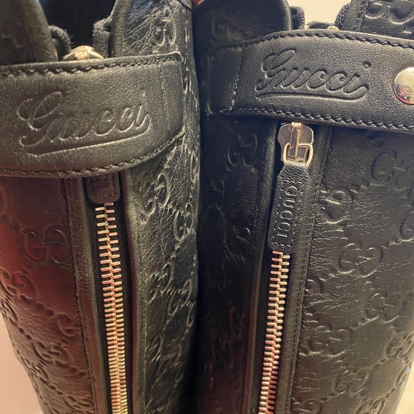 Gucci Black Monogram Riding Boots size 35 - Picture 8 of 9